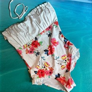 NWOT one piece floral swim size S